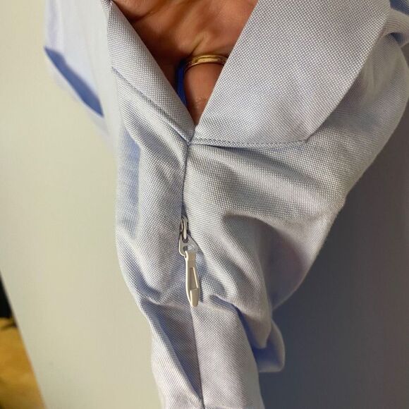 RTA brand Leigh Dolman Sleeve Poplin Shirt Mini Dress - Picture 12 of 12